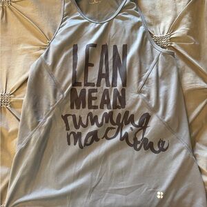 Sweaty Betty Gray Graphic Tank Top